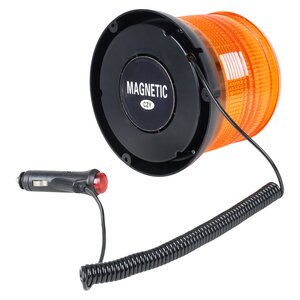 Маяк проблесковый 12-24V светодиодный стационарный,на магните желтый AIRLINE ALBL012