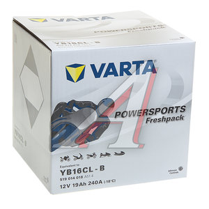Аккумулятор VARTA MOTO FP + электролит 19А/ч 6СТ19 YB16CL-B, 519 014 018