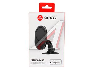 Держатель телефона универсальный магнитный ARROYS Stick-MS2 black, 82703