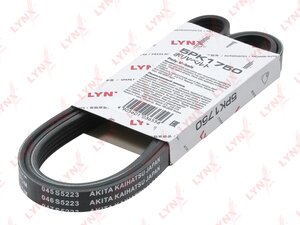 Ремень приводной поликлиновой 5PK1750 LYNX 5PK1750, 7700111671