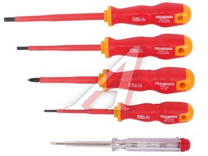 Набор отверток диэлектрических 5 предметов WHIRLPOWER 273501081/102-105