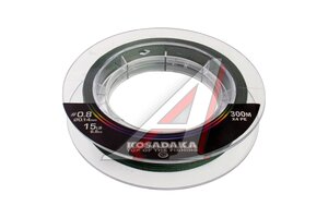 Леска плетен.Kosadaka SUPER 300м,green 0,14мм6,8кг BSLX4-300-DG-014, 830739