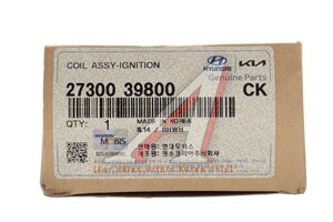 Катушка зажигания HYUNDAI Terracan (01-) (2.9) KIA Sorento (06-) (3.5) OE 27300-39800