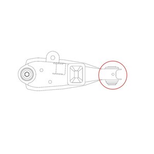 Сайлентблок KIA Bongo 3 (06-) (2.5/2.7) (2WD) рычага переднего нижнего CTR GV0187, CVKK-71, 0K63B-34820