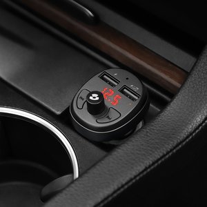 Устройство зарядное в прикуриватель с трансмиттером (bluetooth,hands free) HOCO E41 black