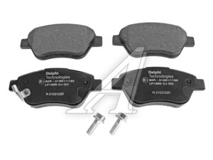 Колодки тормозные OPEl Corsa C,D передние (4шт.) DELPHI LP1989, GDB1700, 93169254/1605258