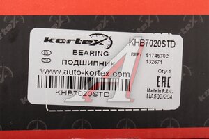 Подшипник ступицы PEUGEOT Boxer (06-) передней KORTEX KHB7020STD, 1606374680