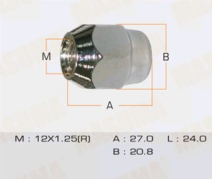 Гайка колеса NISSAN MASUMA MLS-219, 40224-01J0A