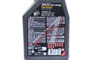 Масло моторное MOTUL 8100 ECO-NERGY 5W30 синт.1л 102782, MOTUL 5W30/102782/104257/102898/111685/111860/111686/112441