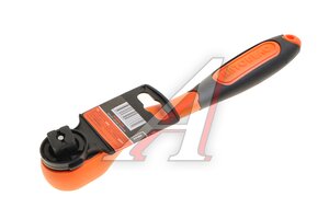 Ключ трещотка 1/2" 72 зуба 257мм изогнутая рукоятка АВТОДЕЛО 39589, 17419