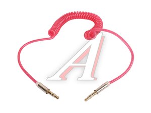 Кабель jack 3,5 1м в силиконовой оплетке витой крас. AUX95С красный