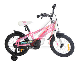 Велосипед 16" 1-ск. (4-6 лет) розовый STITCH T18B906-16, 119