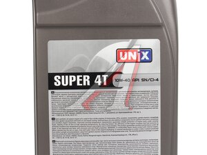 Масло моторное UNIX SUPER 4T 10W40 1л 4605416, UNIX 10W40