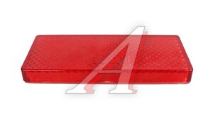 Катафот прямоугольный красный 2-х сторонний скотч 13701