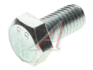 Болт М8х1.25х16 шестигранный оцинкованный кл.прочн. 8.8 933-8*16/88, DIN933