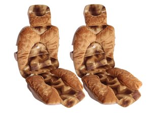 Накидка сиденья мех искусственный коричневая 5пр.1046 ARCTIC SKYWAY S03001046