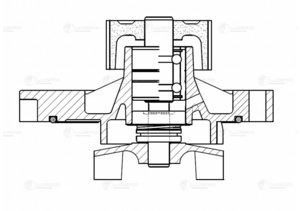 Насос водяной VW T4 (90-03) AUDI 100 (90-94),A6 (94-97) LUZAR LWP1825, A-280, 074121005M