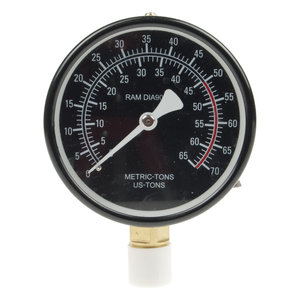 Манометр 1/2'' для гидравлического оборудования 50т ROCKFORCE RF-0500-6-M