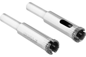 Коронка по стеклу и керамике 10.0мм (2шт.) VERTEXTOOLS 333-10