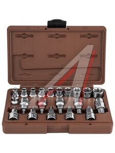 Набор OMBRA головок torx T- и E-профиль 22пр. 953222