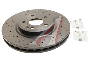 Диск тормозной MERCEDES A (W176),B (W246),CLA (C117) передний (1шт.) BREMBO 09.B807.51