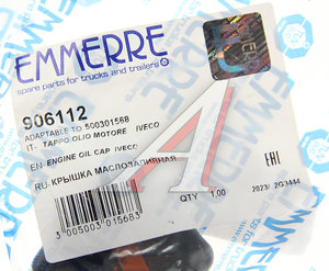 Крышка горловины масляной FIAT Ducato (08-) EMMERRE 906112, 500301568