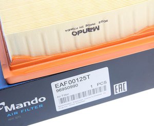 Фильтр воздушный CHEVROLET Aveo (11-) MANDO EAF00125T, LX1997, 96950990