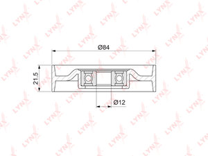 Ролик приводного ремня NISSAN Micra (02-) натяжителя кондиционера LYNX PB5052, 11927-AX010