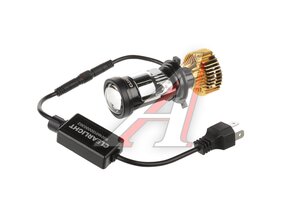 Лампа светодиодная 12V H4 P43t MINI LENS 8000lm 4300K бокс (2шт.) CLEARLIGHT CLMNLENS4K-2