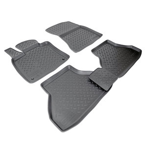 Коврик салона BMW X5,X6 (07-08) полиуретан черный (4 предм.) NORPLAST NPL-Po-07-06