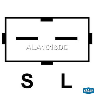 Генератор HYUNDAI Porter,ТРЕКОЛ (75А,12V) KRAUF ALA1618DD, 37300-47504
