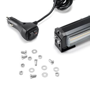 Маяк балка светодиод. 12/24V 6Вт кронштейн стробоскоп 1 стор.(1+1блок COB) AVTOELECTRICA AE6W-1COB-1S