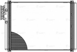 Радиатор отопителя AUDI A4 (B8) (07-) LUZAR LRh1880, 70231, 8K0898037A