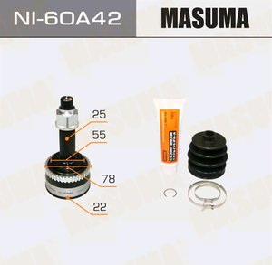 ШРУС наружный NISSAN Almera (95-00) комплект MASUMA NI-60A42, 39100-4M470