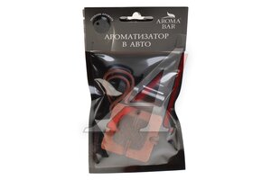 Подвеска с ароматизатором «Квадрат» коричневая "табак и ваниль" 5мл AROMA BAR 09squarebrown5