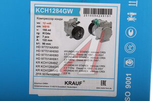 Компрессор HYUNDAI Starex H-1 (97-) кондиционера KRAUF KCH1284GW