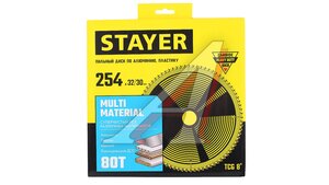Диск пильный 254х32мм 80 зубьев STAYER 3685-254-32-80
