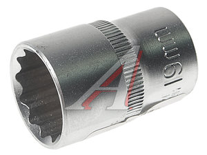 Головка торцевая 1/2" 19мм 12-ти гранная АВТОДЕЛО 39789, 15381