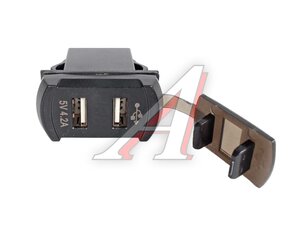Вольтметр автомобильный врезной 2USB RV-037