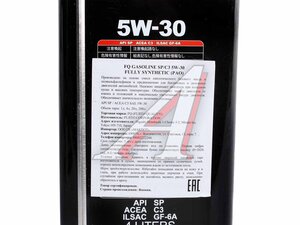 Масло моторное FQ FULLY SYNTHETIC SP/GF-6A/C3 5W30 4л 4580041494144, FQ 5W30