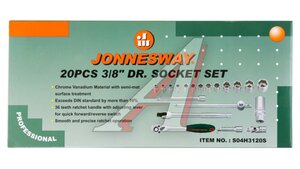 Набор головок торцевых 6-22мм 20 предмета JONNESWAY S04H3120S