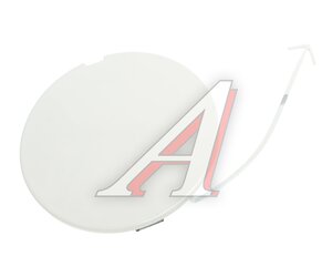 Крышка FAW J7,4180 бампера крюка буксирного правого (белая) OE 2803092-2000/E-MT, 28030922000EMT