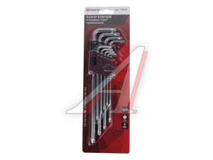 Набор ключей TORX T10-Т50 Г-образных удлиненных 9 предметов THORVIK TKL9S