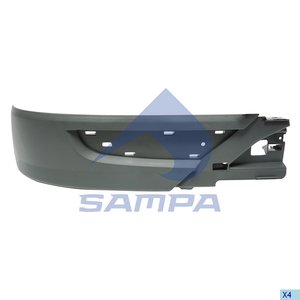 Спойлер бампера MERCEDES Actros MP3 переднего правый (узкий) SAMPA 18100558, 9438851725