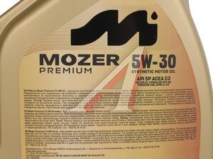 Масло моторное MOZER PREMIUM 5W30 C3 синт.4л 4639299, MOZER 5W30