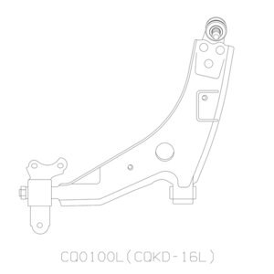 Рычаг подвески CHEVROLET Epica (06-) передней левый CTR CQ0100L, CQKD-16L, 96970076/96639895