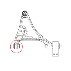 Сайлентблок CHEVROLET Cruze (09-) рычага переднего передний CTR GV0291, CVKD-85, 13321342