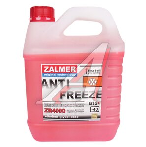 Антифриз красный ZALMER ZR4000 G12+ 4кг ZR40R004, ZALMER