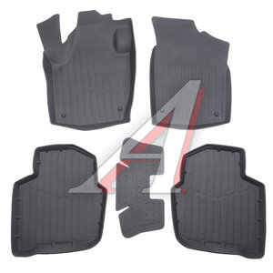 Коврик салона SKODA Rapid (12-) 3D резина черный (5 предм.) Premium SRTK PR.SK.RAP.12G.02061