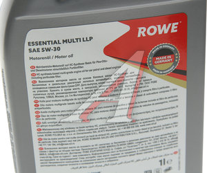 Масло моторное ROWE ESSENTIAL MULTI LLP 5W30 синт.1л 20238-177-2A, ROWE 5W30